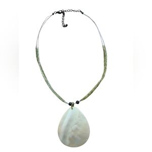 Shell Green and Cream Necklace